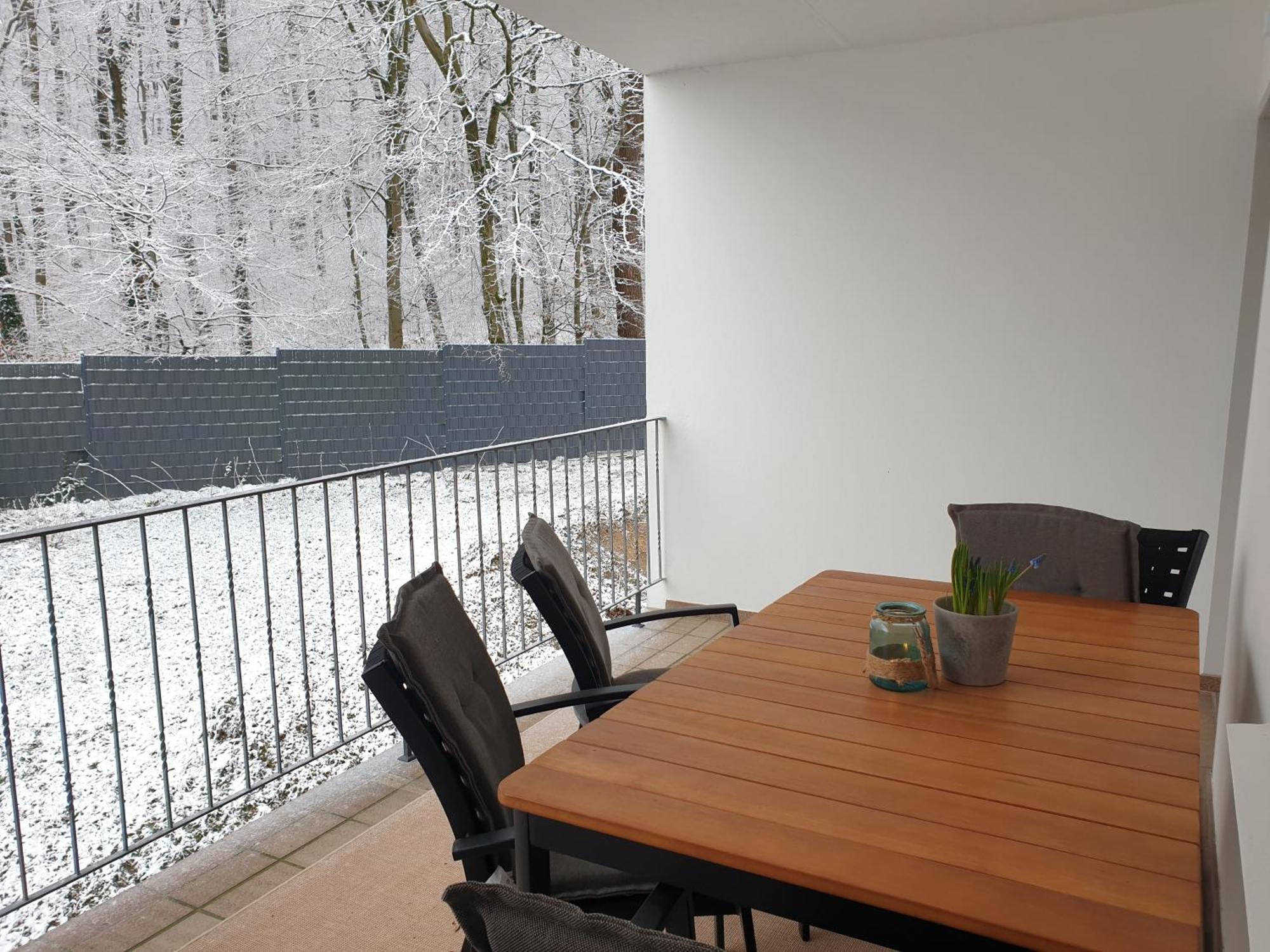 Fewo Winter In Der Villa Waldrand Mit Zwei Balkonen Bad Wünnenberg Extérieur photo